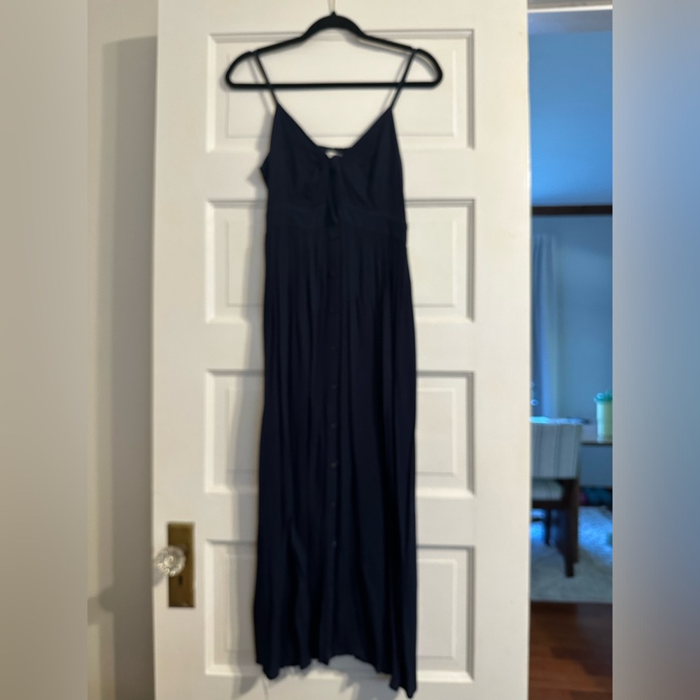 Midi blue button down Soprano dress